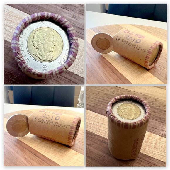 Wonderful Roll of 25 x 2010 16-Serration Canada $2 Toonies! - Picture 5 of 14